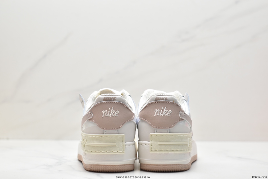 160 Nike Air Force 1 Shadow 新配色轻量增高低帮百搭板鞋 FN3444-121