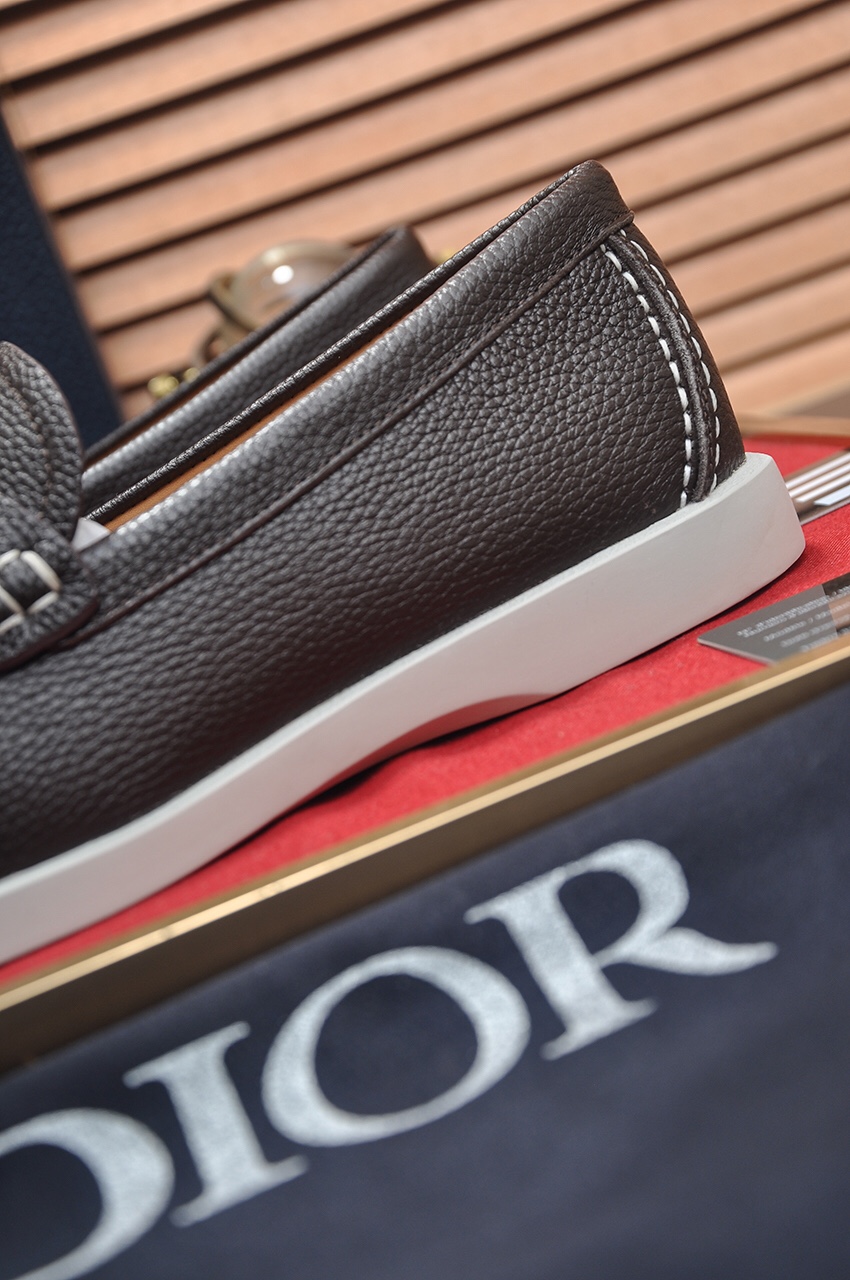 Dior Men's Brown Leather Penny Loafers - Original Quality 10 i1685817477 5692 8