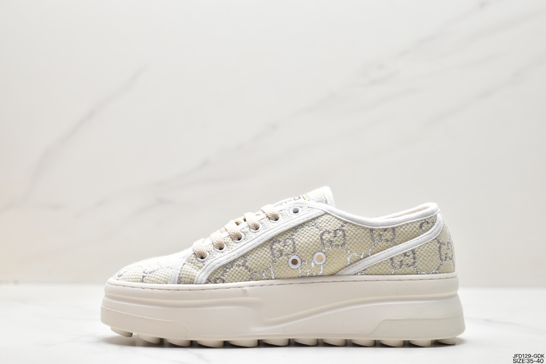 2023 spring new gucci 1977 canvas low top