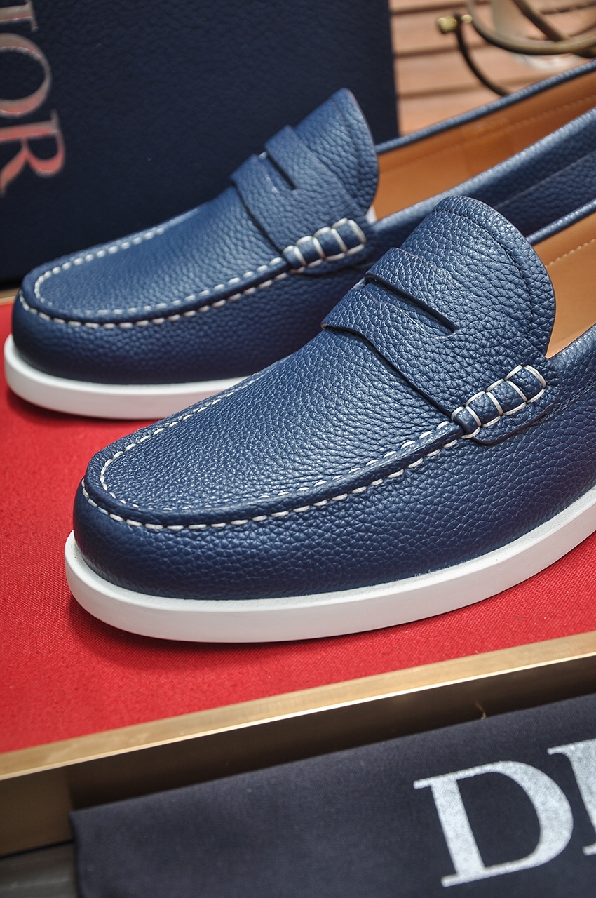 Dior Men's Blue Leather Loafers, Italian Craftsmanship, Sizes 38-45 9 i1685817491 6568 7