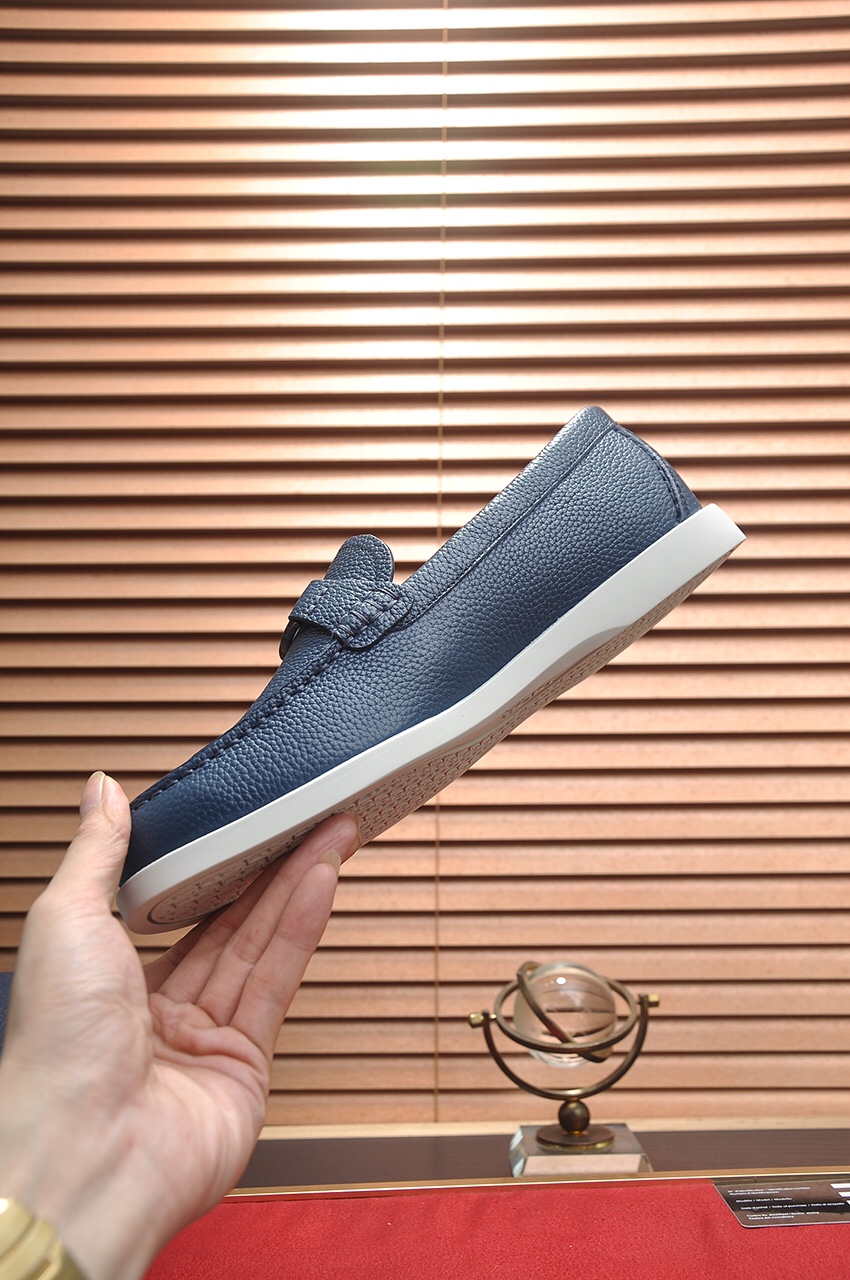 Dior Men's Blue Leather Loafers with CD Buckle, Sizes 38-45 6 i1685817558 3747 4