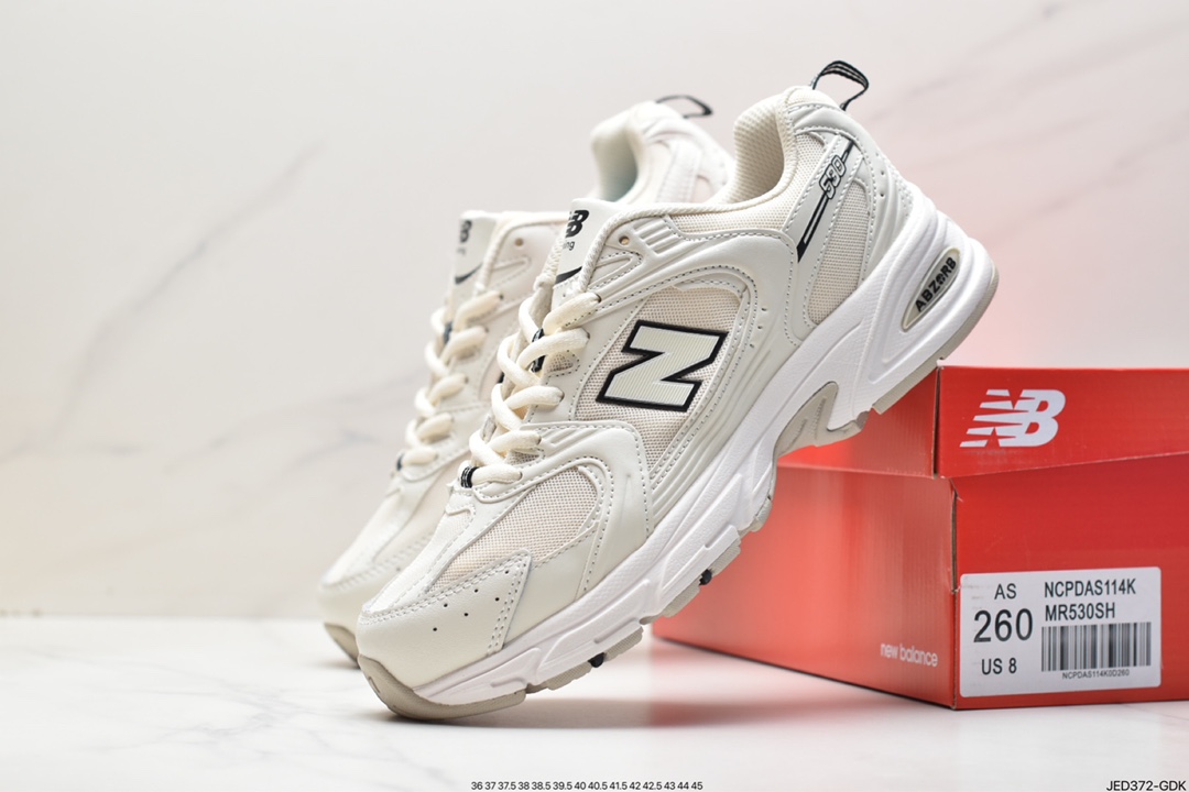 New Xiaohongshu style, NB MR530 series retro dad style mesh running casual sports shoes MR530SH