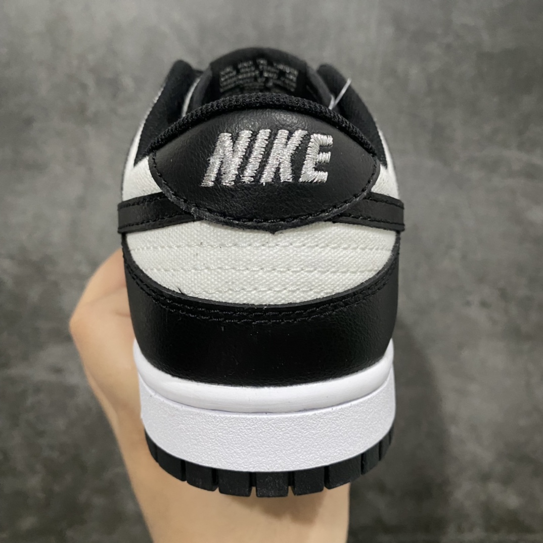 图片[4]-【定制款】Nk SB Dunk Low 黑白熊猫帆布 满天星 周年高端定制 低帮休闲板鞋官方定制款限量发售 定制鞋盒大厂纯原品质出货 超高清洁度 皮料切割干净无任何毛边 细节完美货号：FC1688-105 尺码：36-46-莆田鞋批发中心