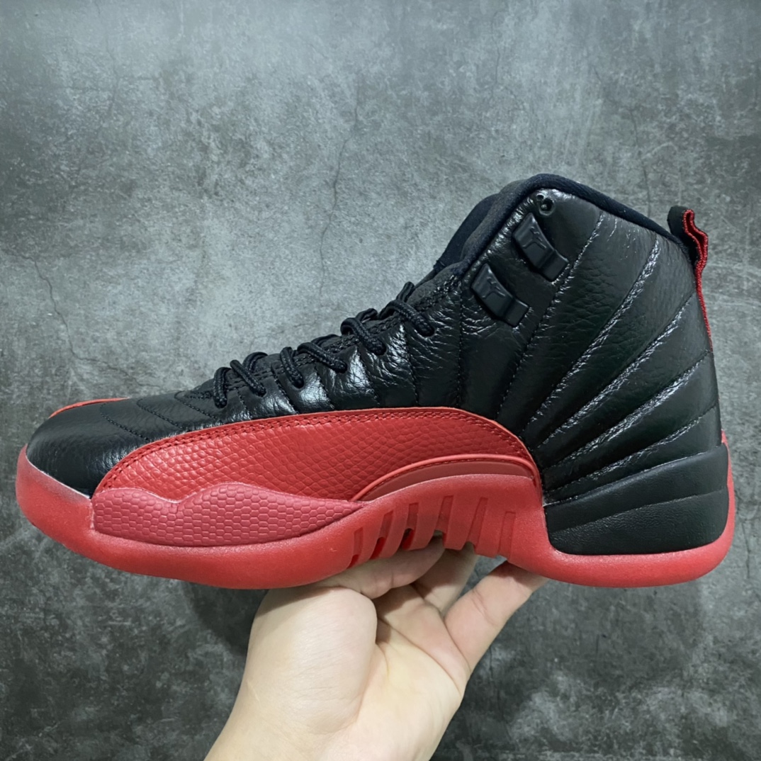 500 【外贸纯原版本】Air Jordan 12 Retro "Flu Game" 高帮 病倒 AJ12高邦 黑红 130690-002