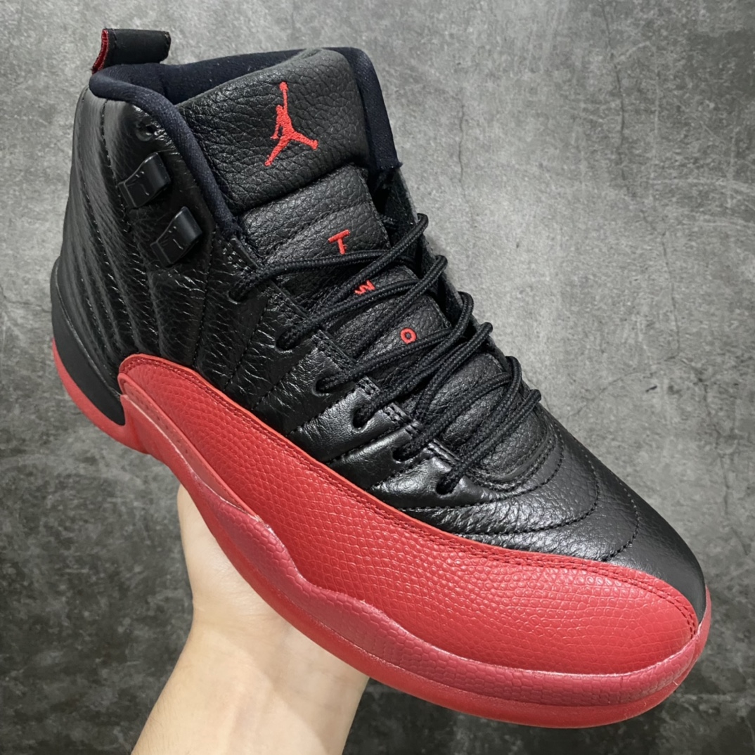 500 【外贸纯原版本】Air Jordan 12 Retro "Flu Game" 高帮 病倒 AJ12高邦 黑红 130690-002