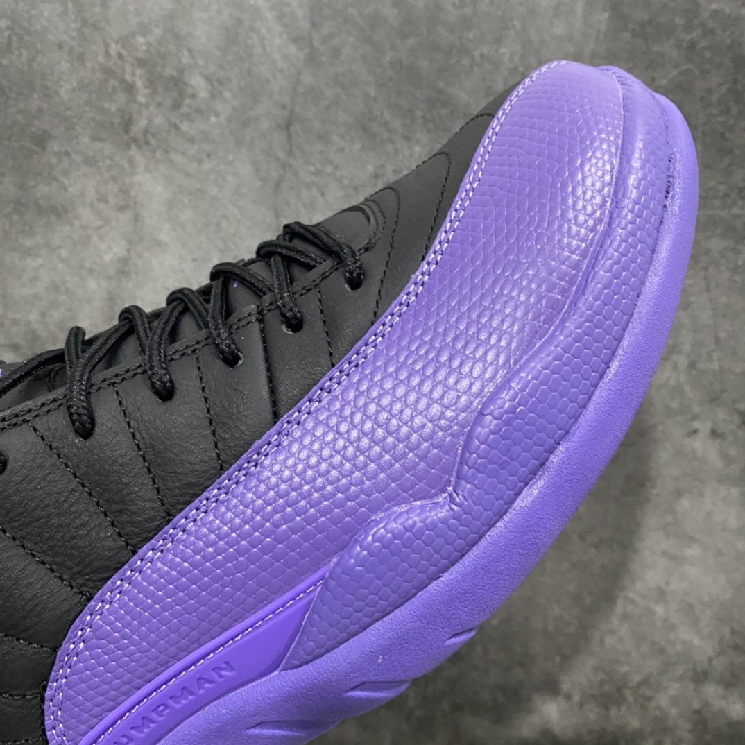 图片[6]-【外贸纯原版本】Air Jordan 12 Retro\”Field Purple\”AJ12 乔丹12代黑紫 货号：CT8013-057n原楦原纸板开发 原汁原味12代鞋型进口原厂皮料 原厂碳板 原装材料原厂定制金属扣 原厂电绣 支持与公司货全方位对比只服务于5%懂鞋的高端客户 发国外可支持各种retail商店充正寄售 SIZE：40 40.5 41 42 42.5 43 44 44.5 45 45.5 46 47.5-莆田鞋批发中心