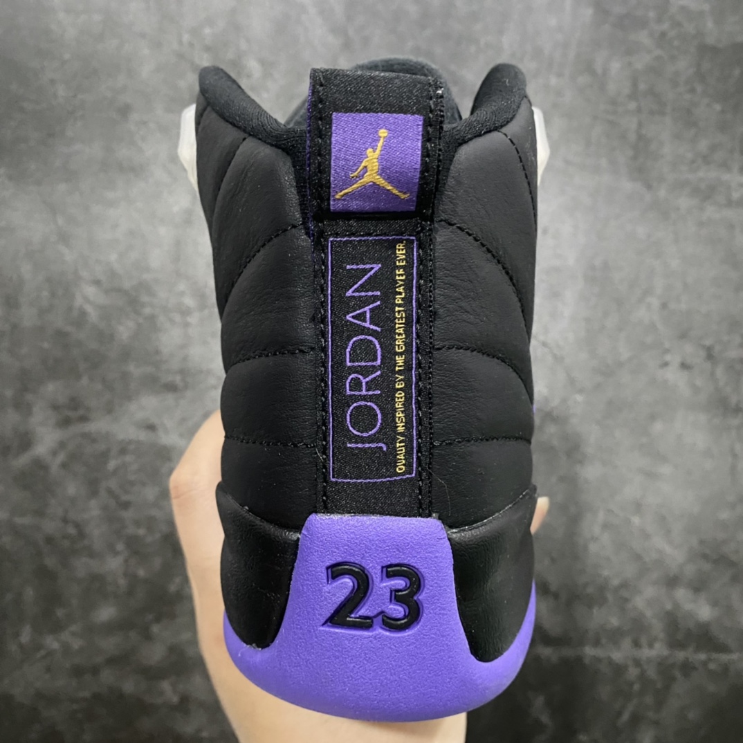 图片[4]-【外贸纯原版本】Air Jordan 12 Retro\”Field Purple\”AJ12 乔丹12代黑紫 货号：CT8013-057n原楦原纸板开发 原汁原味12代鞋型进口原厂皮料 原厂碳板 原装材料原厂定制金属扣 原厂电绣 支持与公司货全方位对比只服务于5%懂鞋的高端客户 发国外可支持各种retail商店充正寄售 SIZE：40 40.5 41 42 42.5 43 44 44.5 45 45.5 46 47.5-莆田鞋批发中心