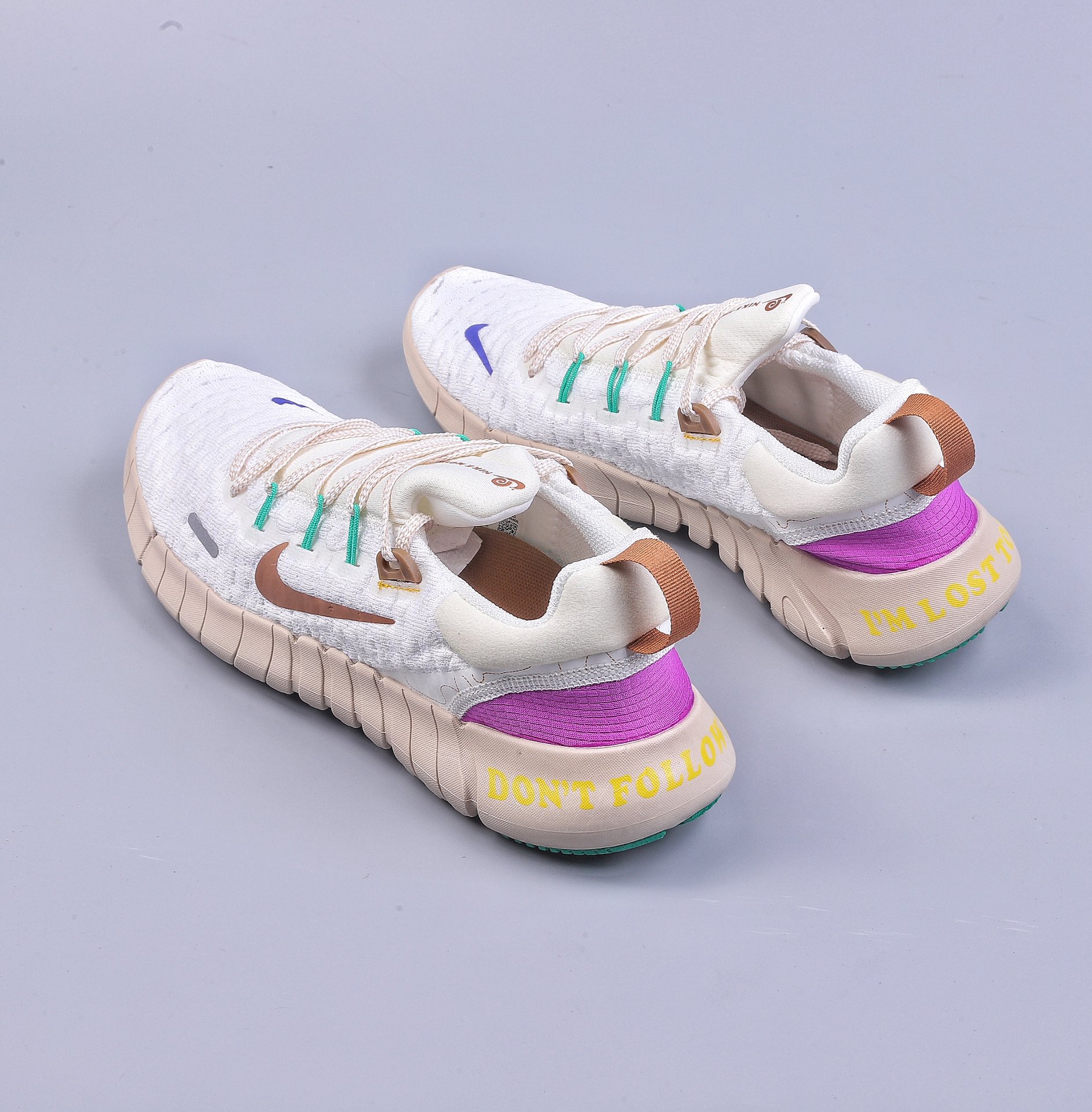 Nike Free Run 5.0 ”Next Nature” environmentally-themed barefoot low-cut casual running shoes DZ3191-100