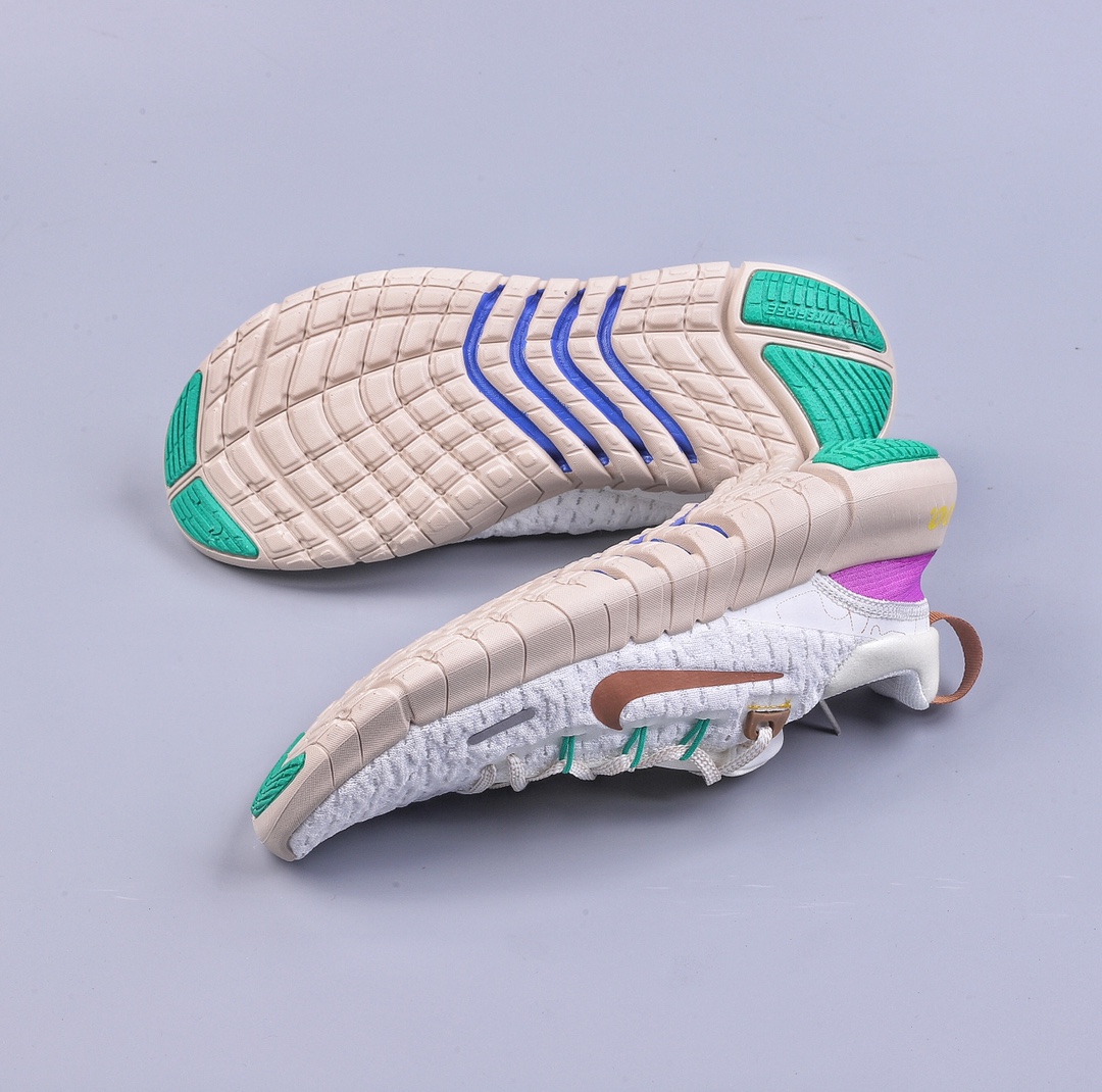 Nike Free Run 5.0 ”Next Nature” environmentally-themed barefoot low-cut casual running shoes DZ3191-100