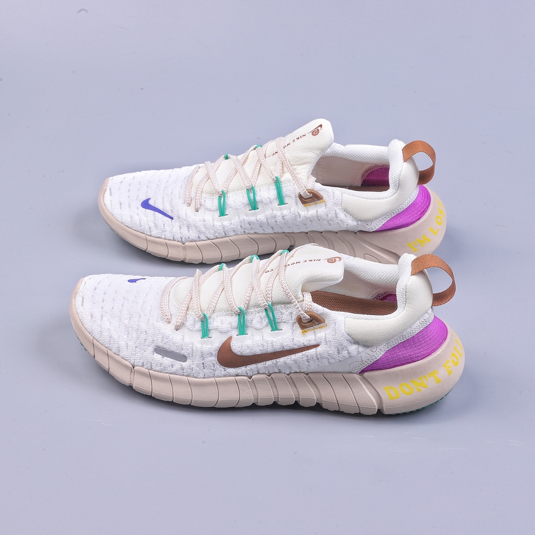 Nike Free Run 5.0 ”Next Nature” environmentally-themed barefoot low-cut casual running shoes DZ3191-100