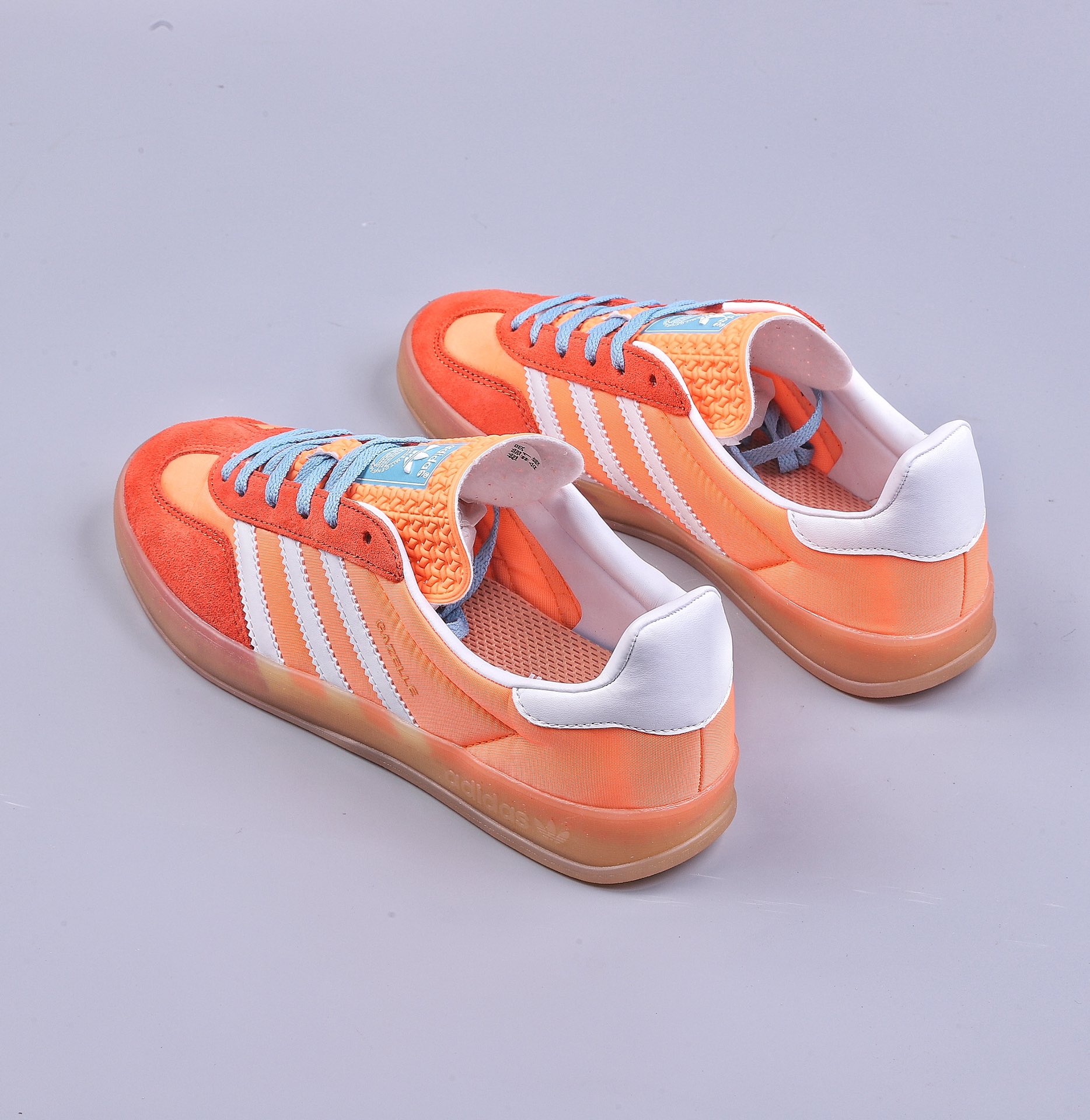 Adidas Originals Gazelle Indoor White Orange Clover Retro Casual Sports Shoes HQ9016