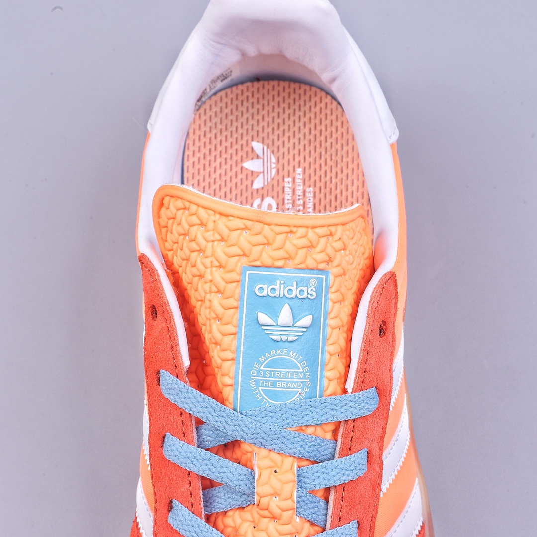 Adidas Originals Gazelle Indoor White Orange Clover Retro Casual Sports Shoes HQ9016