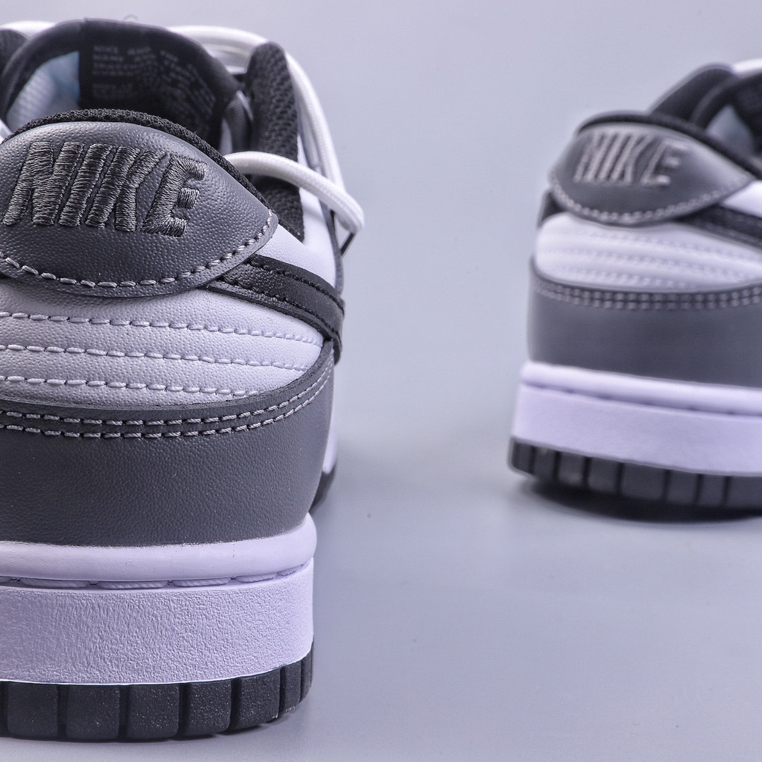 YC pure original Nike Dunk Low deconstructed black and white gray DD1503-101