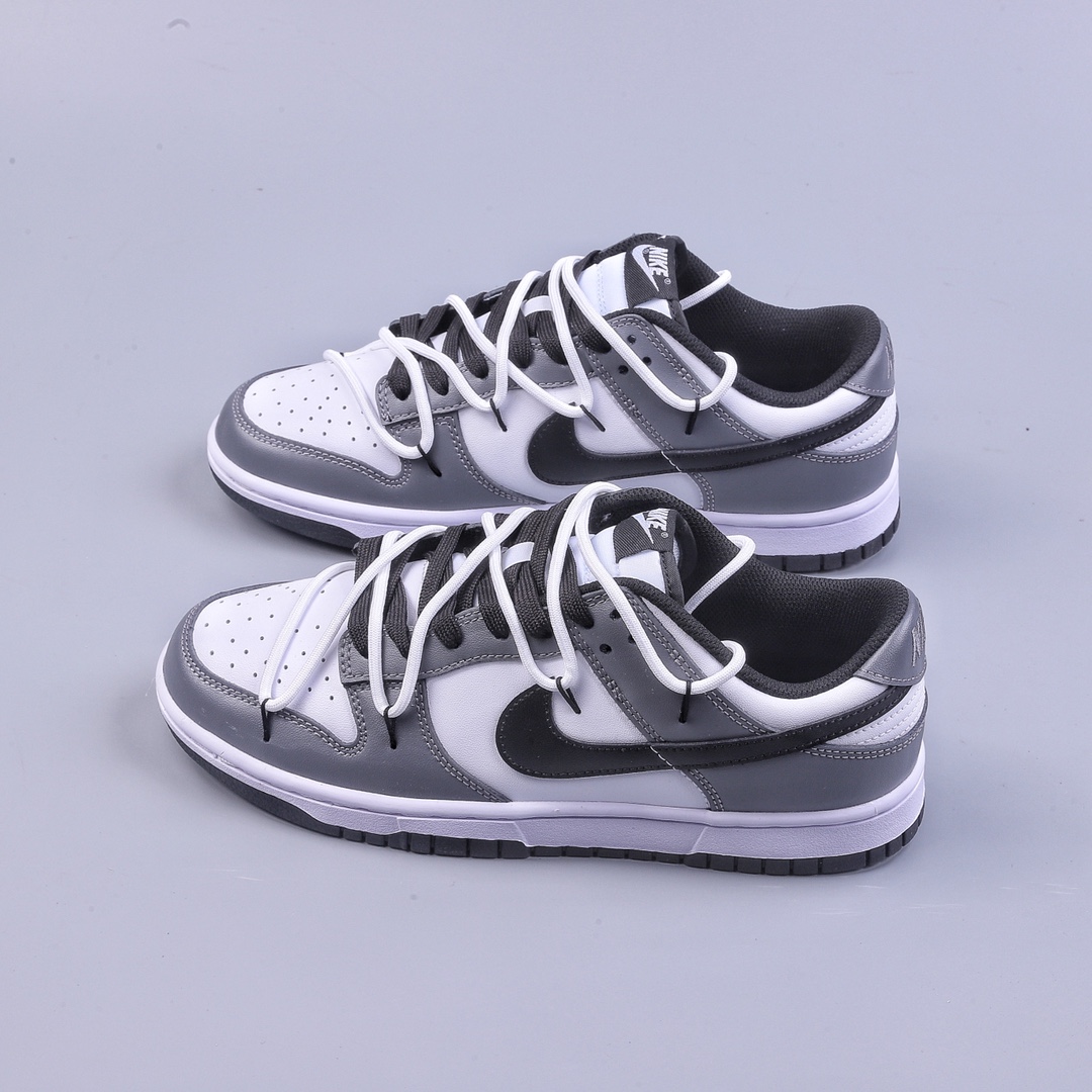 YC pure original Nike Dunk Low deconstructed black and white gray DD1503-101