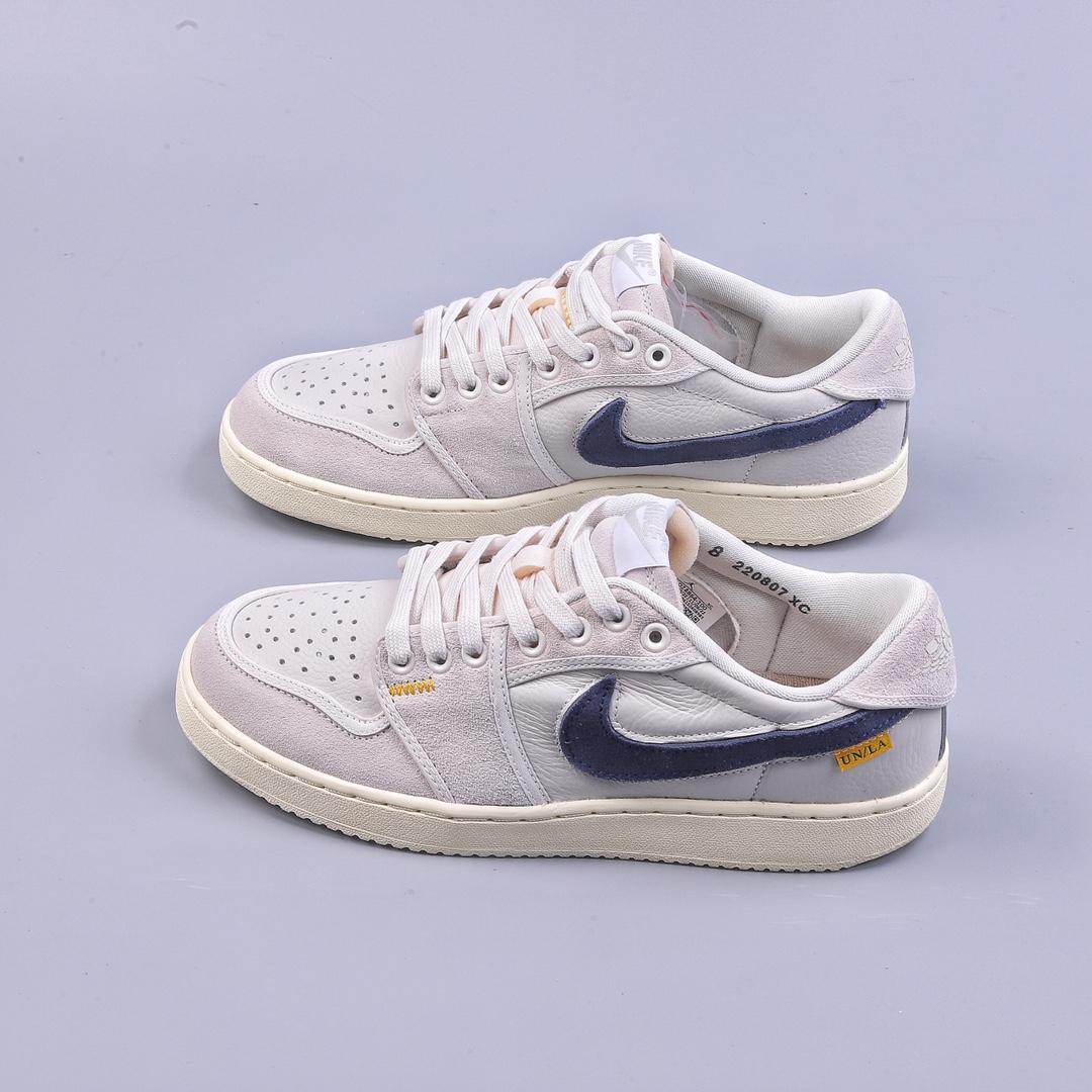 320 S2 Uion LA x Air Jordan AJ1 KO Low 低帮复古篮球鞋 联名白灰 DZ4864-100