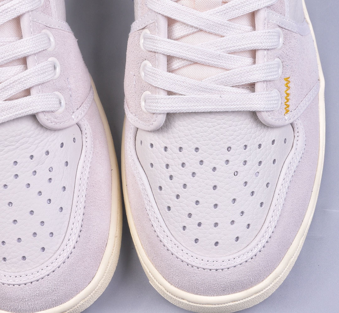 320 S2 Uion LA x Air Jordan AJ1 KO Low 低帮复古篮球鞋 联名白灰 DZ4864-100