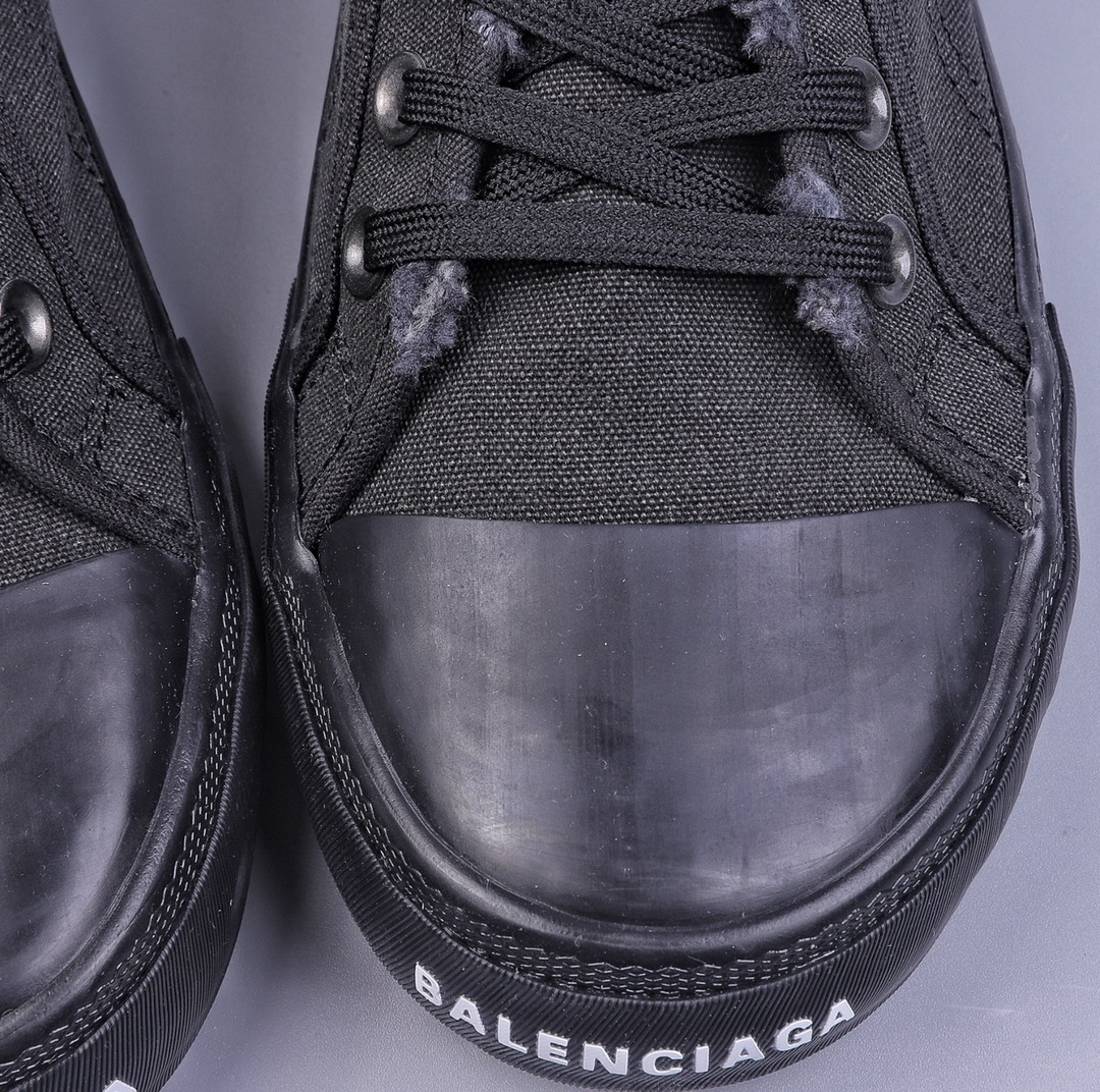 OK BALENCIAGA22 summer new product PARIS wear and old effect casual low-top canvas shoes