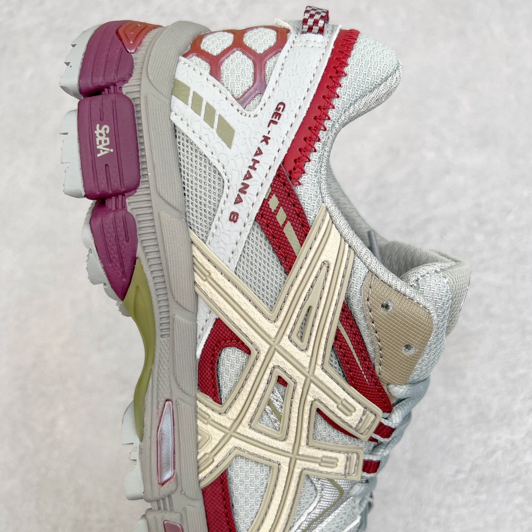 图片[6]-💰160 ASICS GEL-KAHANA K8 亚瑟士越野跑步鞋抓地稳定运动鞋缓震耐磨跑鞋 GEL-KAHANA系列为实用级越野跑鞋 融合机能和户外潮流强势回归 核心科技GEL内置于后跟 配合SPEVA弹性中底 减轻落地时地面对脚部的冲击力 中底内侧DYNAMIC DUOMAX 双密度防倾斜装置和中足补强结构 以及后跟几何形状构造 多方面支撑保护 AHAR耐磨橡胶大底 配合沟槽纹路设计 增强抓地力 后足GEL缓冲系统 减轻冲击时的冲击 实现平稳过渡 Trusstic系统 减少鞋底的重量 同时保留了鞋子结构的完整性 尺码：36 37 38 39 39.5 40 40.5 41.5 42 42.5 43.5 44 45 编码：Xby2936030-运动鞋