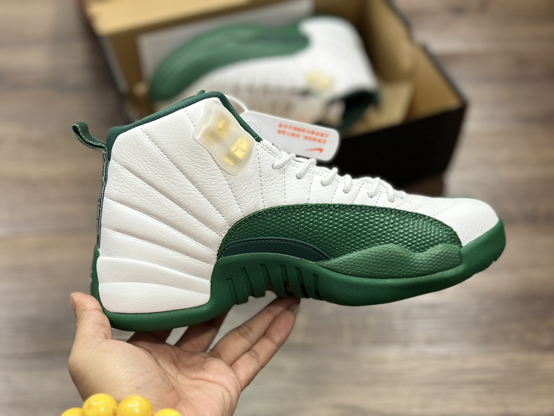 480 Air Jordan 12 AJ12白绿 乔丹篮球鞋 136061-063