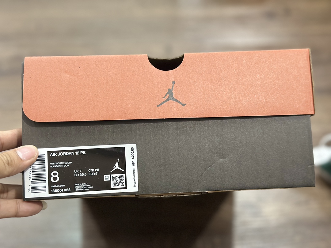 480 Air Jordan 12 AJ12白绿 乔丹篮球鞋 136061-063