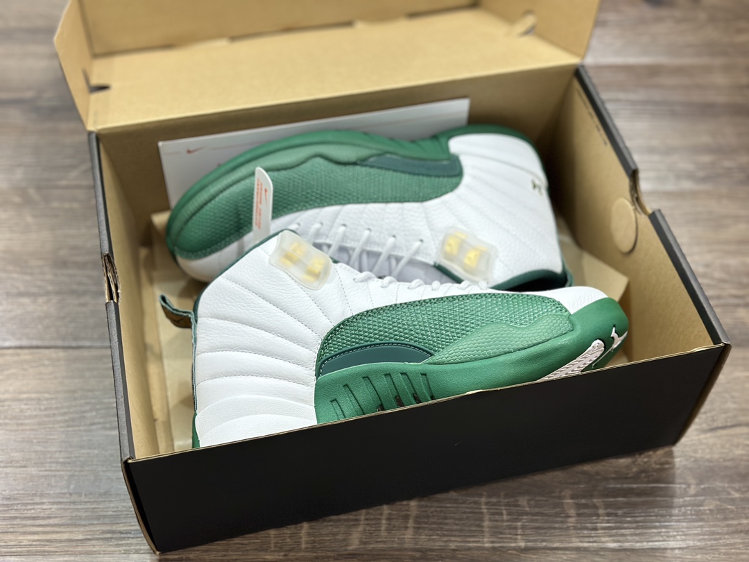 480 Air Jordan 12 AJ12白绿 乔丹篮球鞋 136061-063