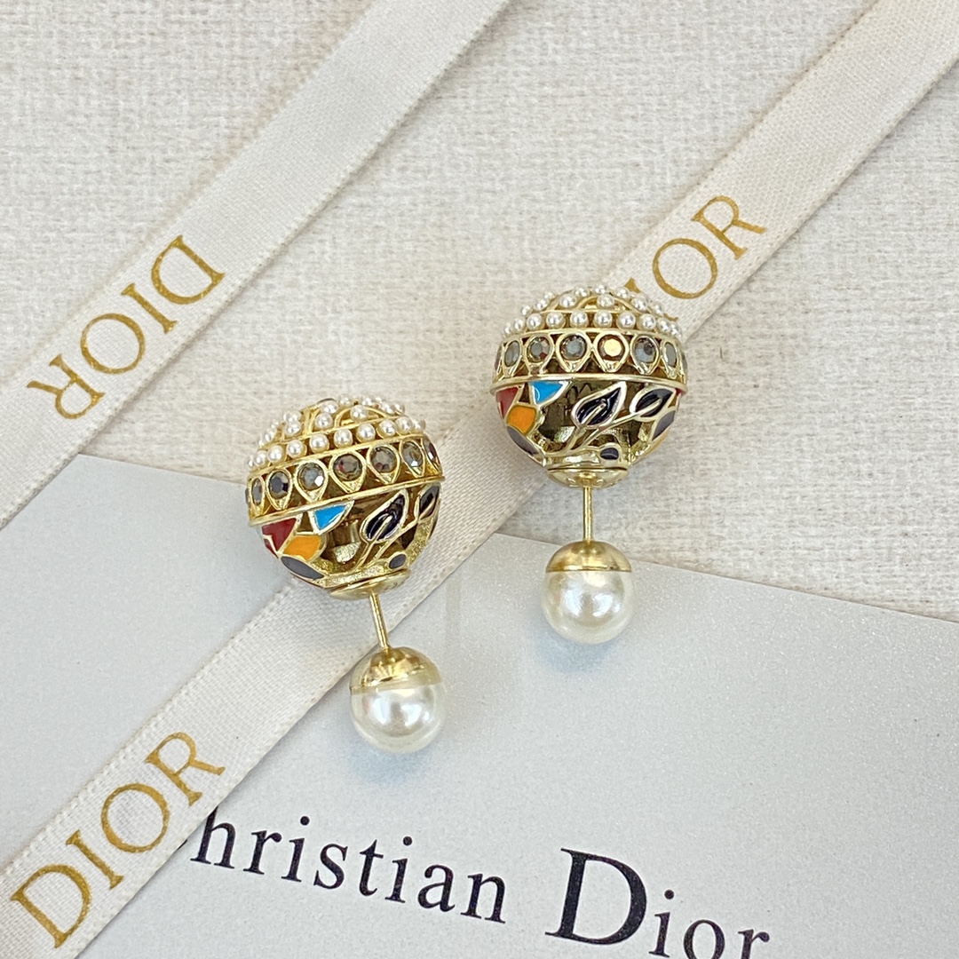 Best Replica New Style
 Dior Jewelry Earring Gold Openwork