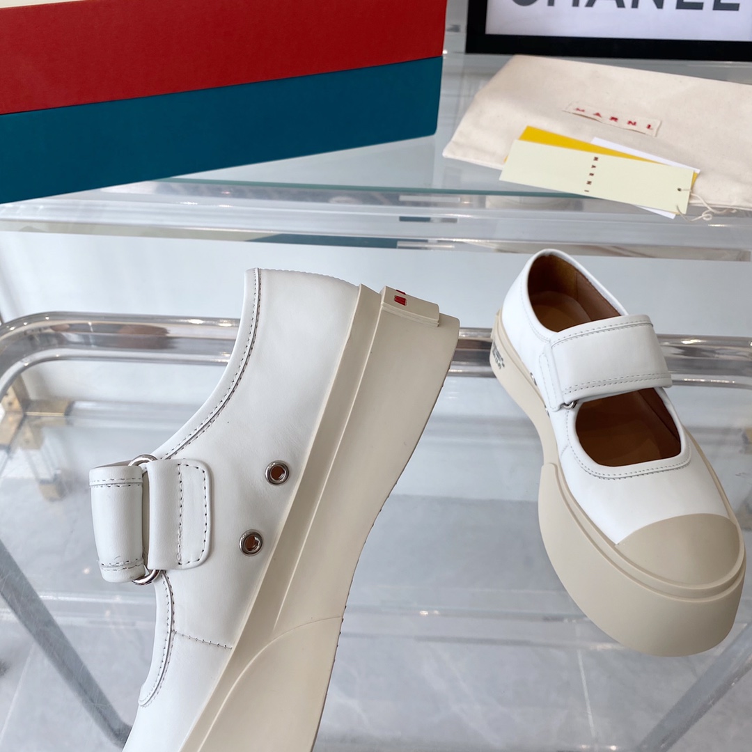 MARNI New Recreational Shoes: Top Edition, Original Six-Soft-Colour Delivery, Oxen’s Skin Import - 图片 4