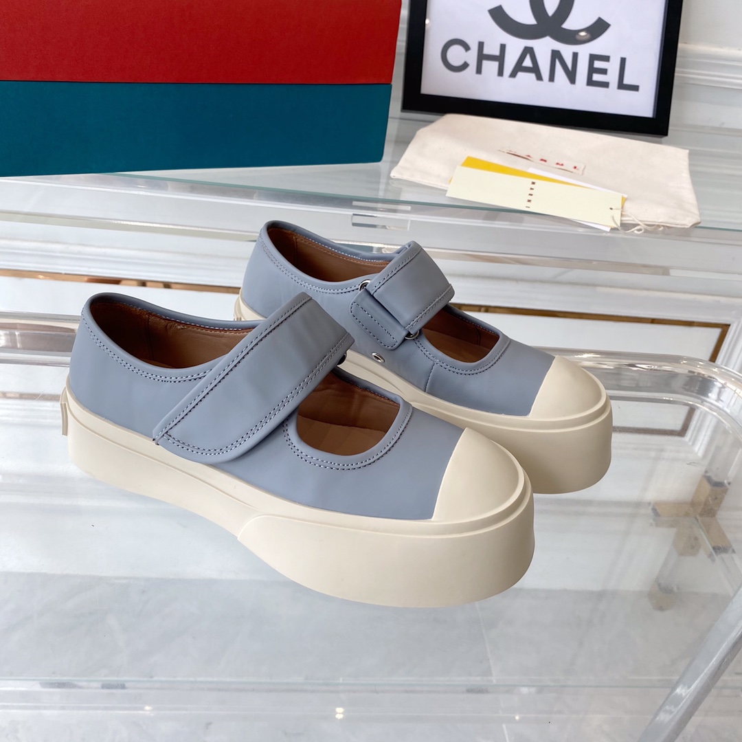 MARNI New Recreational Shoes: Top Edition, Original Six-Soft-Colour Delivery, Oxen’s Skin Import - 图片 3