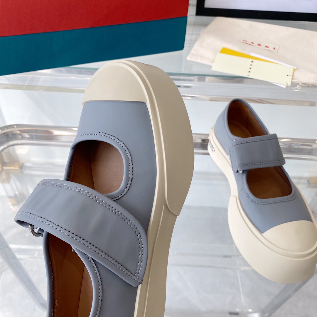 MARNI New Recreational Shoes: Top Edition, Original Six-Soft-Colour Delivery, Oxen’s Skin Import - 图片 6