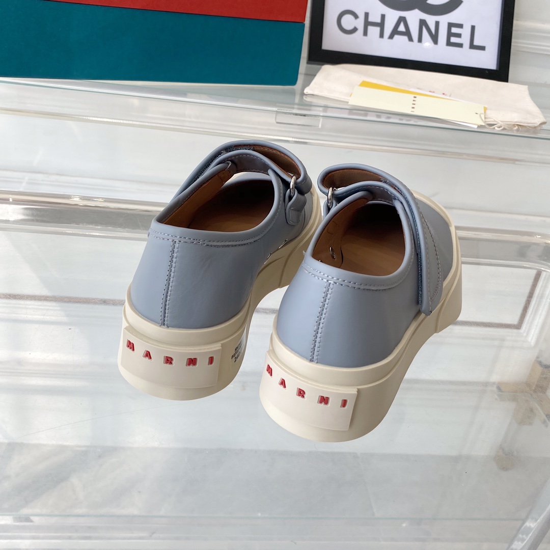 MARNI New Recreational Shoes: Top Edition, Original Six-Soft-Colour Delivery, Oxen’s Skin Import - 图片 7