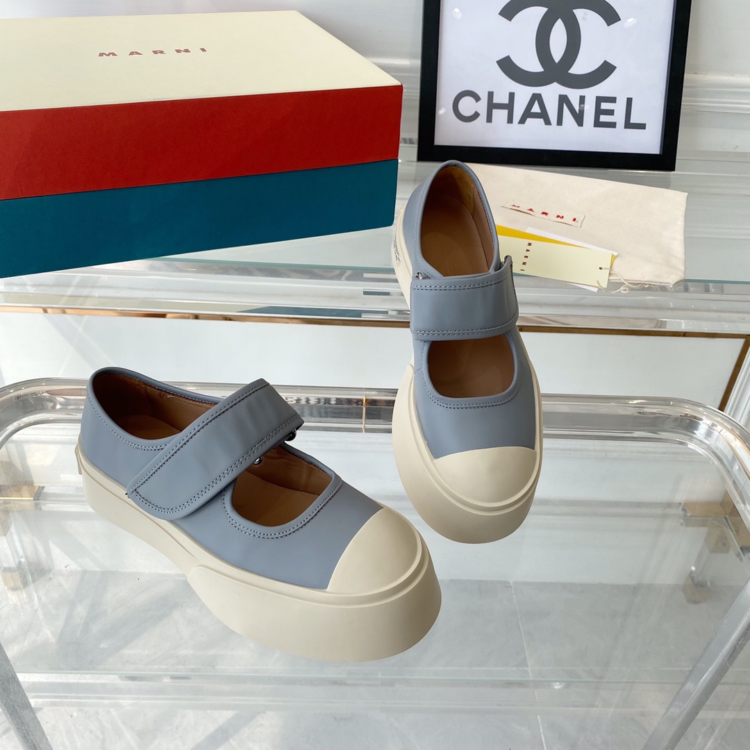MARNI New Recreational Shoes: Top Edition, Original Six-Soft-Colour Delivery, Oxen’s Skin Import - 图片 8