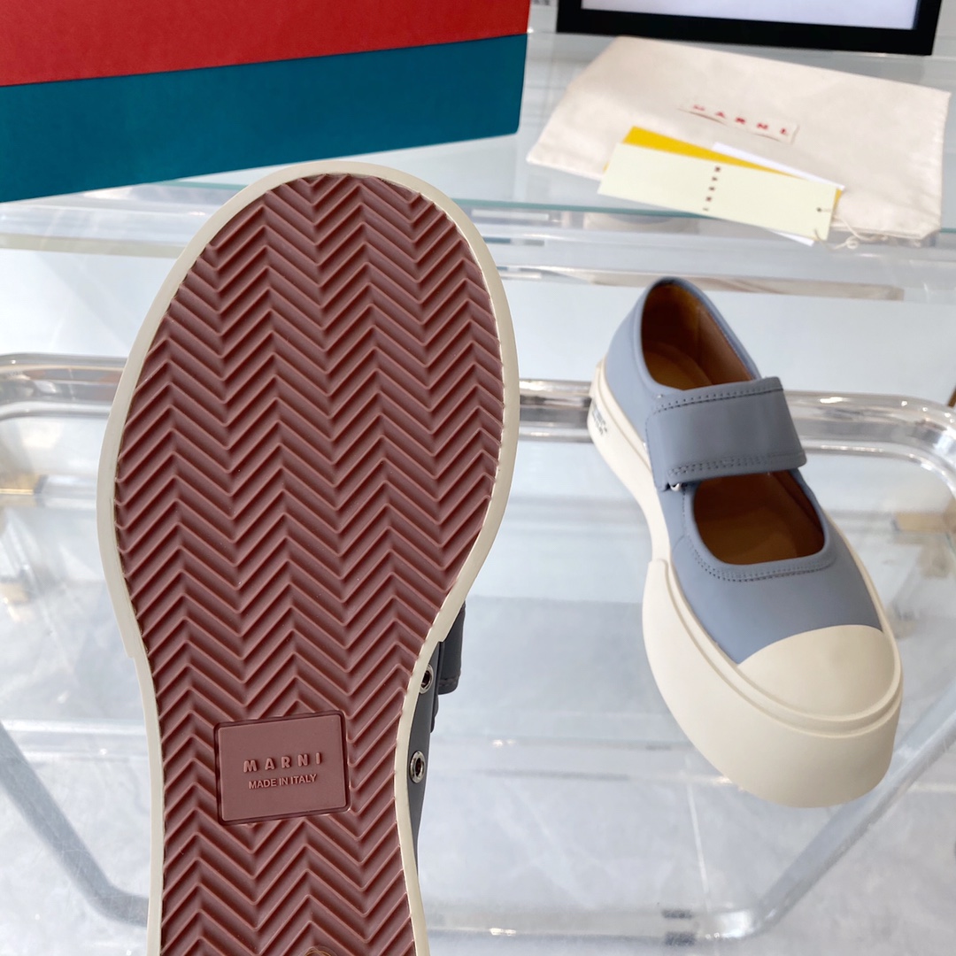 MARNI New Recreational Shoes: Top Edition, Original Six-Soft-Colour Delivery, Oxen’s Skin Import - 图片 9