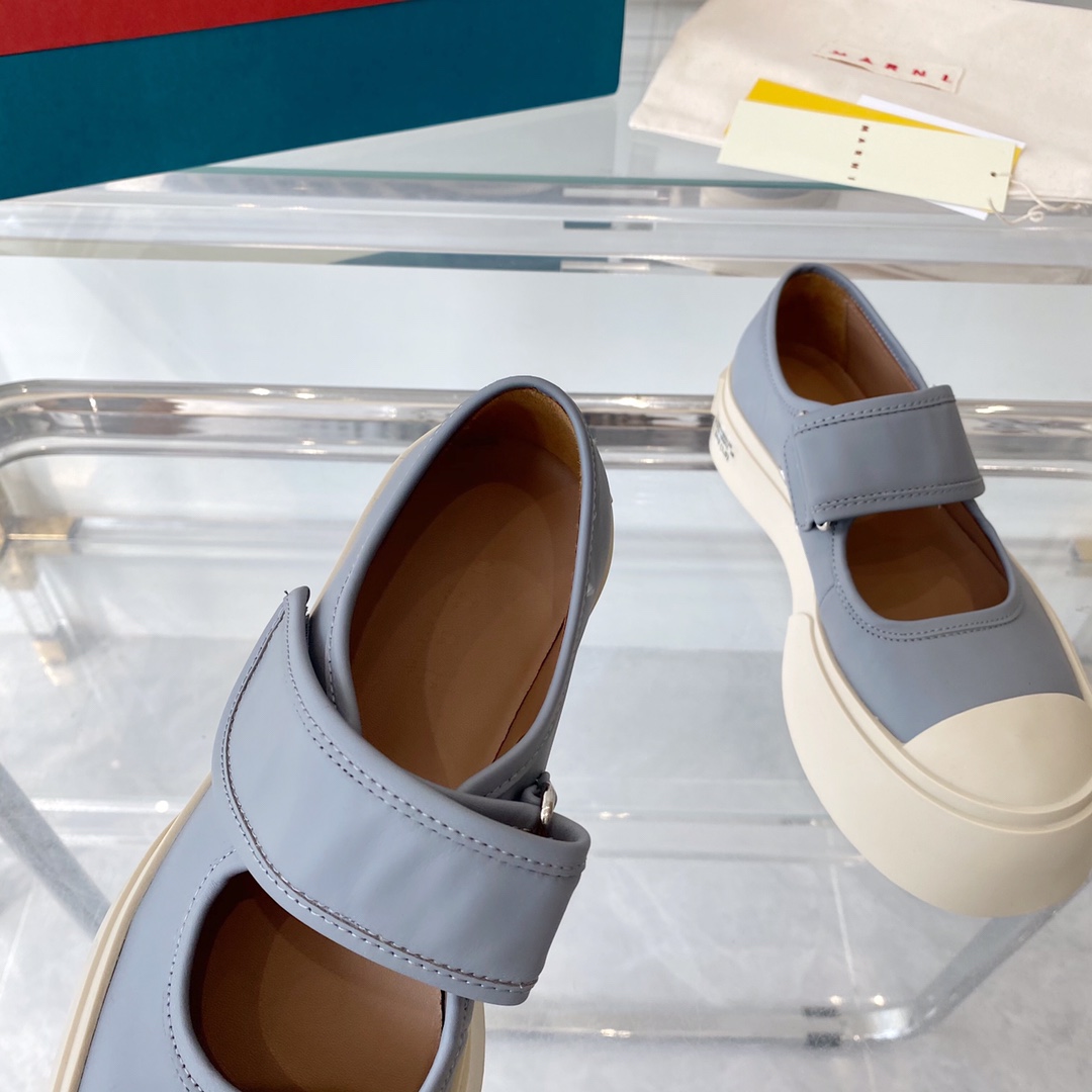 MARNI New Recreational Shoes: Top Edition, Original Six-Soft-Colour Delivery, Oxen’s Skin Import - 图片 5