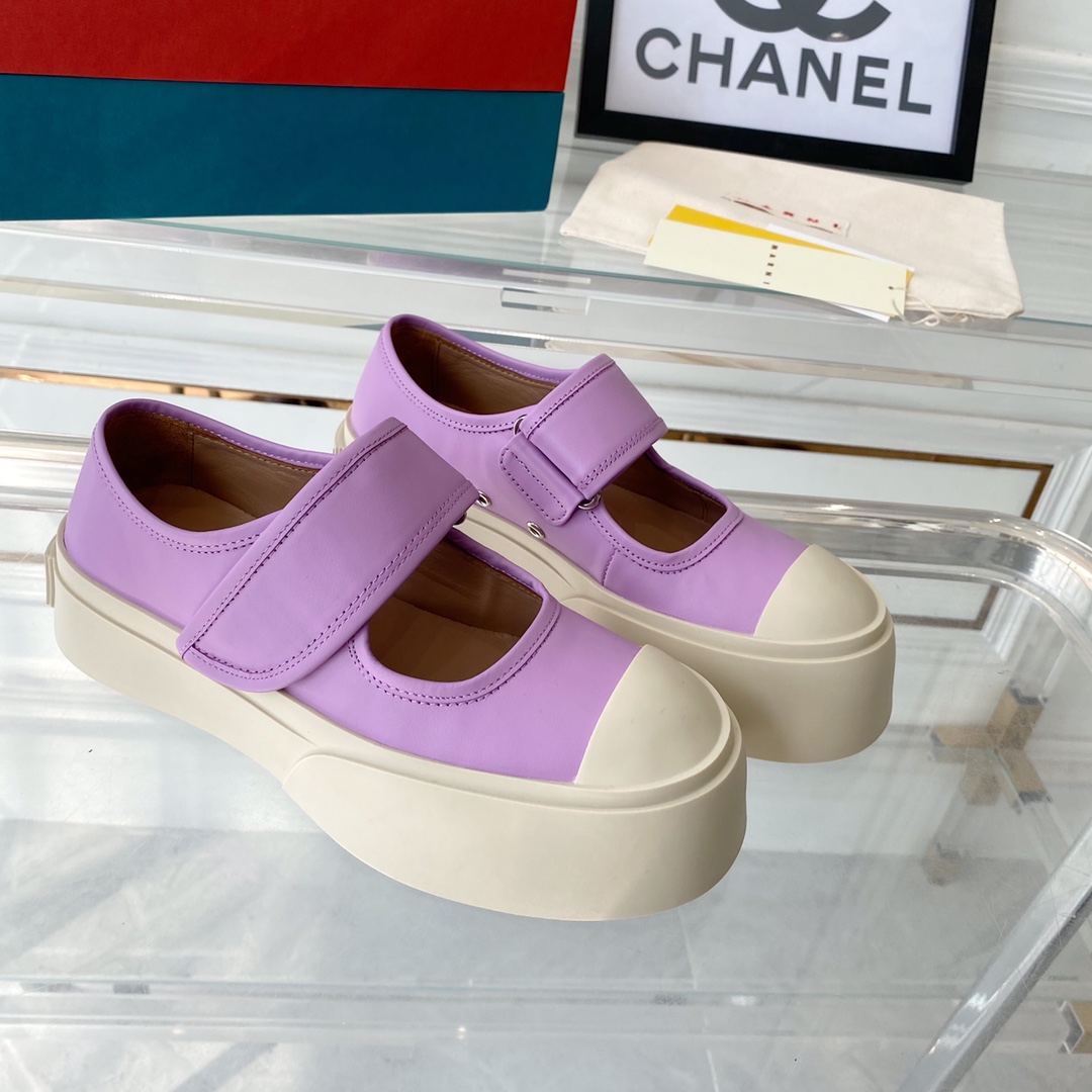 MARNI New Recreational Shoes: Top Edition, Original Six-Soft-Colour Delivery, Oxen Skin Import - 图片 3