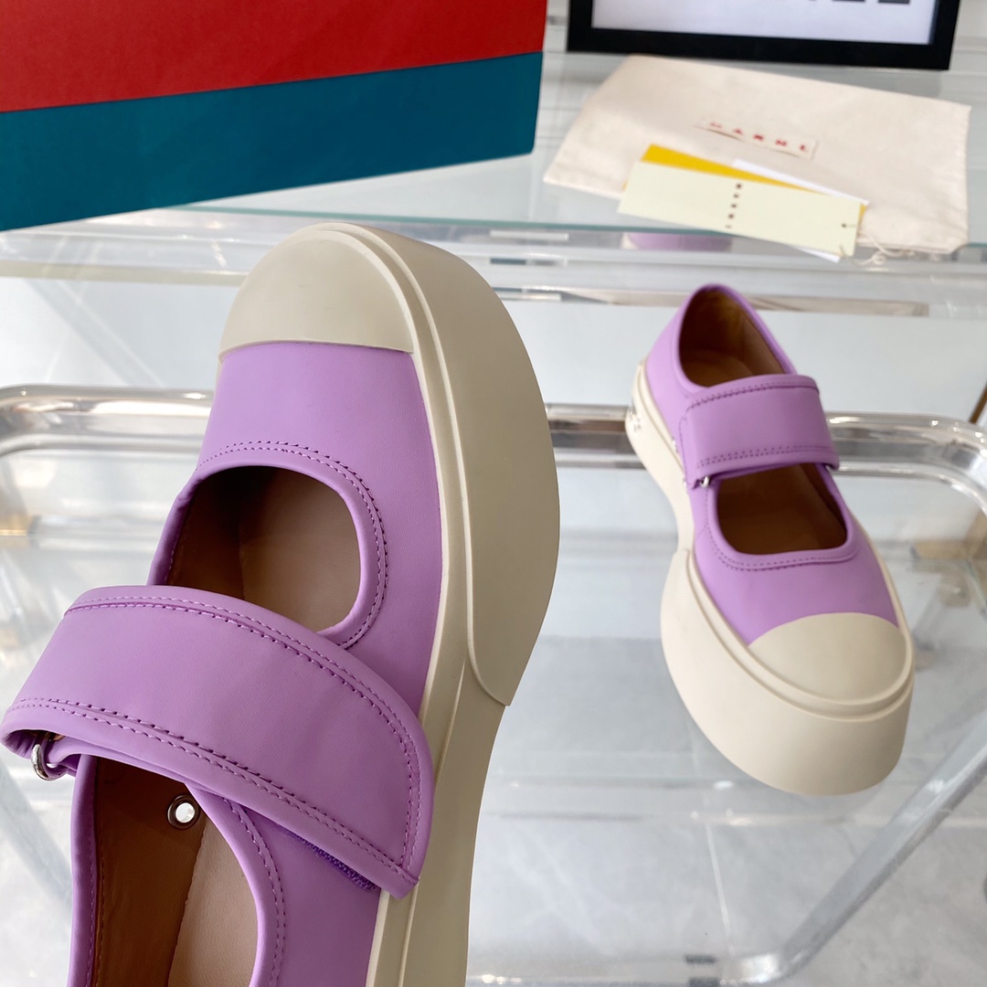MARNI New Recreational Shoes: Top Edition, Original Six-Soft-Colour Delivery, Oxen Skin Import - 图片 6