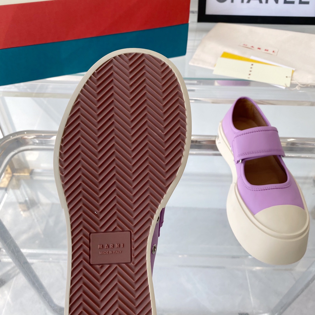 MARNI New Recreational Shoes: Top Edition, Original Six-Soft-Colour Delivery, Oxen Skin Import - 图片 9