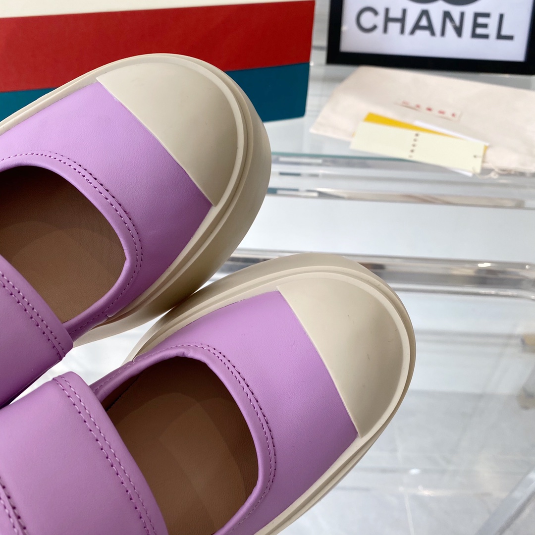 MARNI New Recreational Shoes: Top Edition, Original Six-Soft-Colour Delivery, Oxen Skin Import - 图片 7