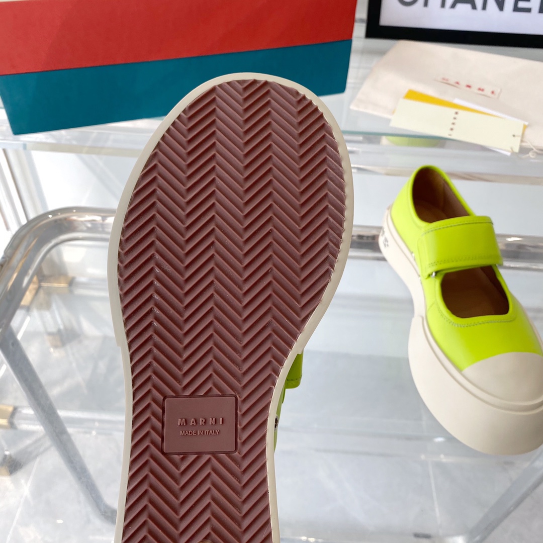MARNI New Recreational Shoes: Top Edition, Original Six-Soft-Colour Delivery, Oxen’s Skin Import - 图片 9