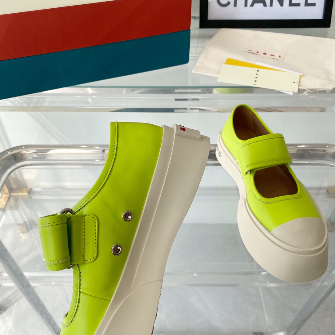 MARNI New Recreational Shoes: Top Edition, Original Six-Soft-Colour Delivery, Oxen’s Skin Import - 图片 4