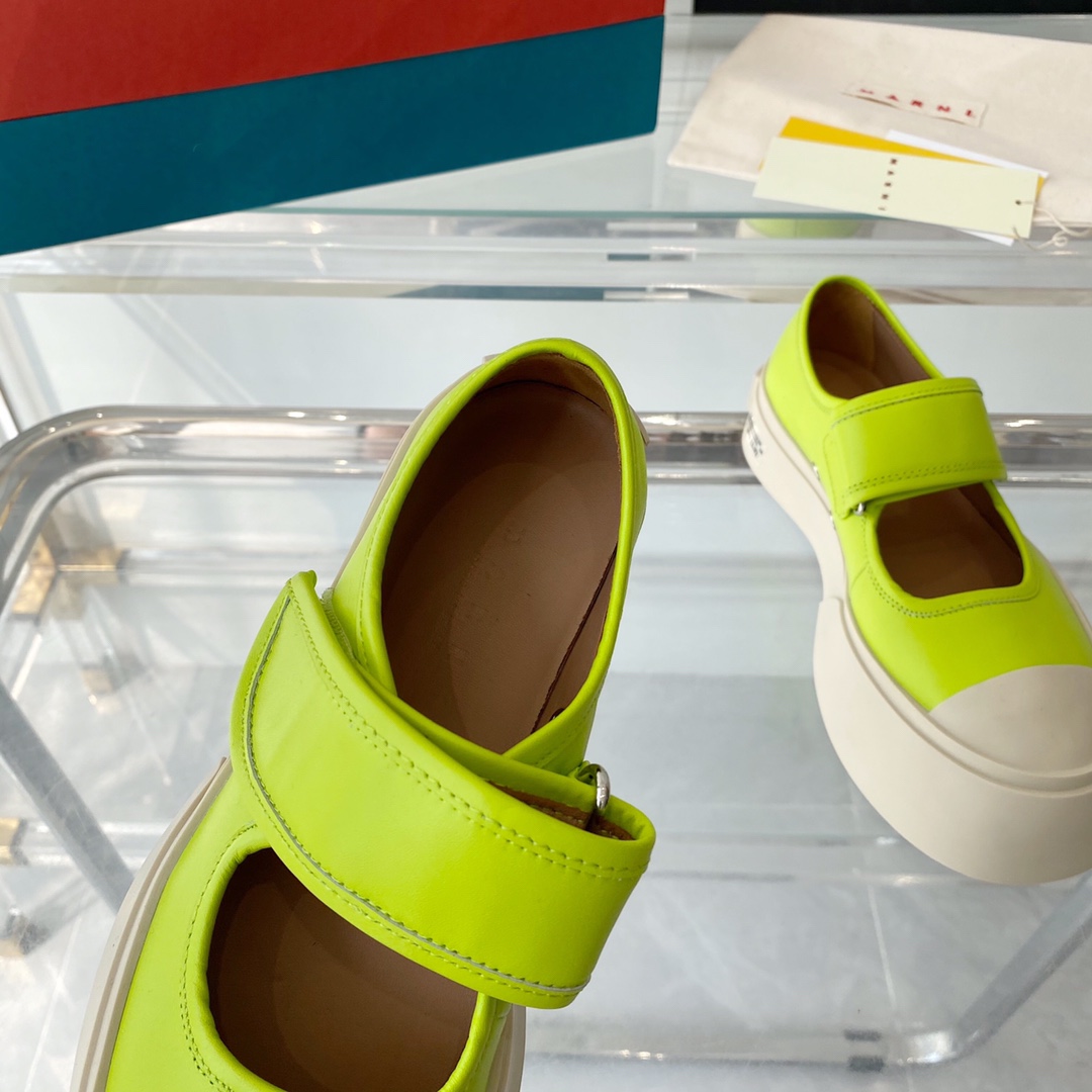 MARNI New Recreational Shoes: Top Edition, Original Six-Soft-Colour Delivery, Oxen’s Skin Import - 图片 5