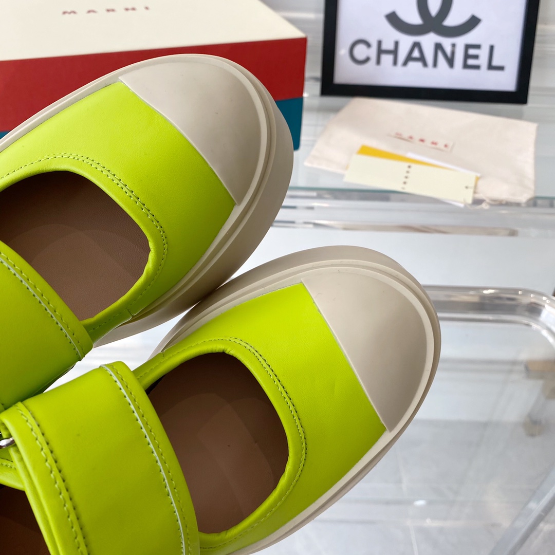 MARNI New Recreational Shoes: Top Edition, Original Six-Soft-Colour Delivery, Oxen’s Skin Import - 图片 7