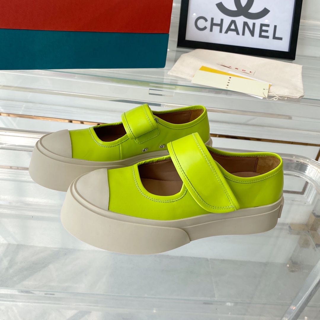 MARNI New Recreational Shoes: Top Edition, Original Six-Soft-Colour Delivery, Oxen’s Skin Import - 图片 2