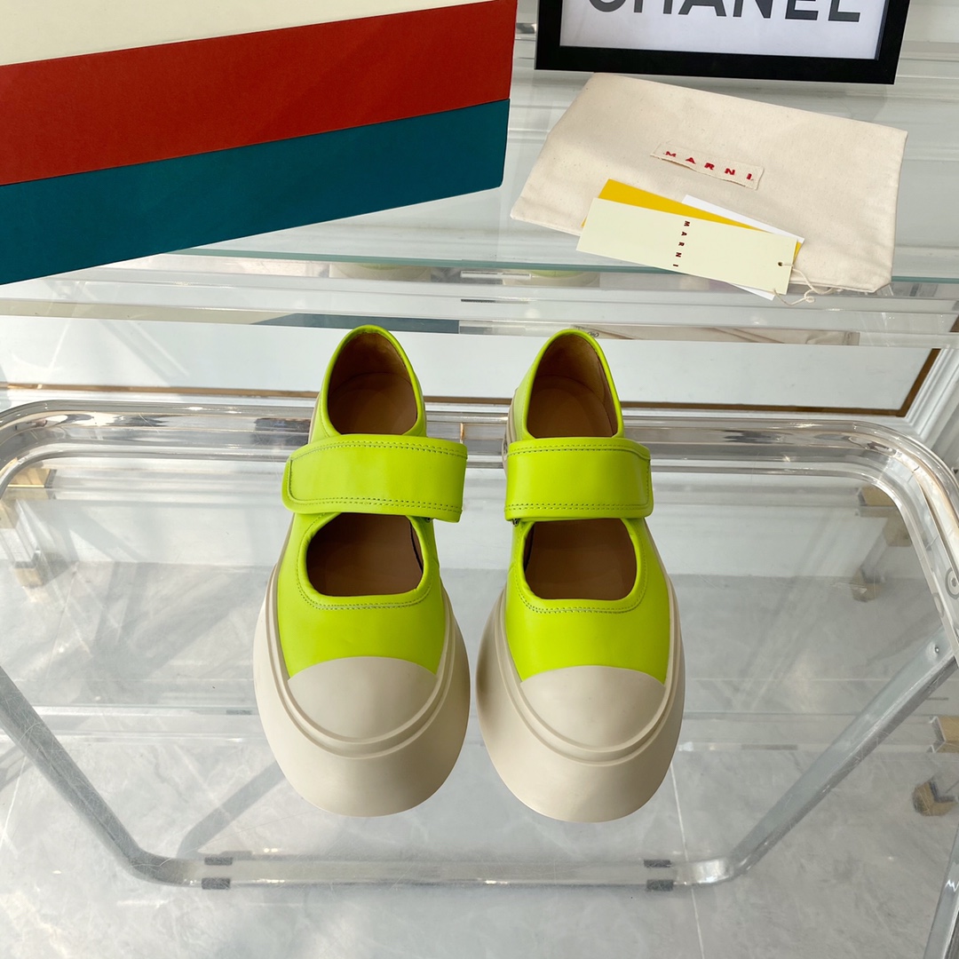 MARNI New Recreational Shoes: Top Edition, Original Six-Soft-Colour Delivery, Oxen’s Skin Import - 图片 1