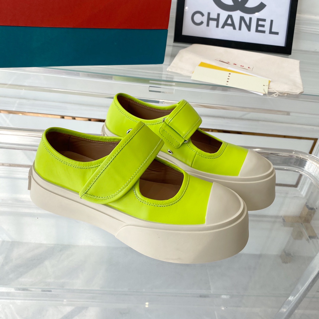 MARNI New Recreational Shoes: Top Edition, Original Six-Soft-Colour Delivery, Oxen’s Skin Import - 图片 3