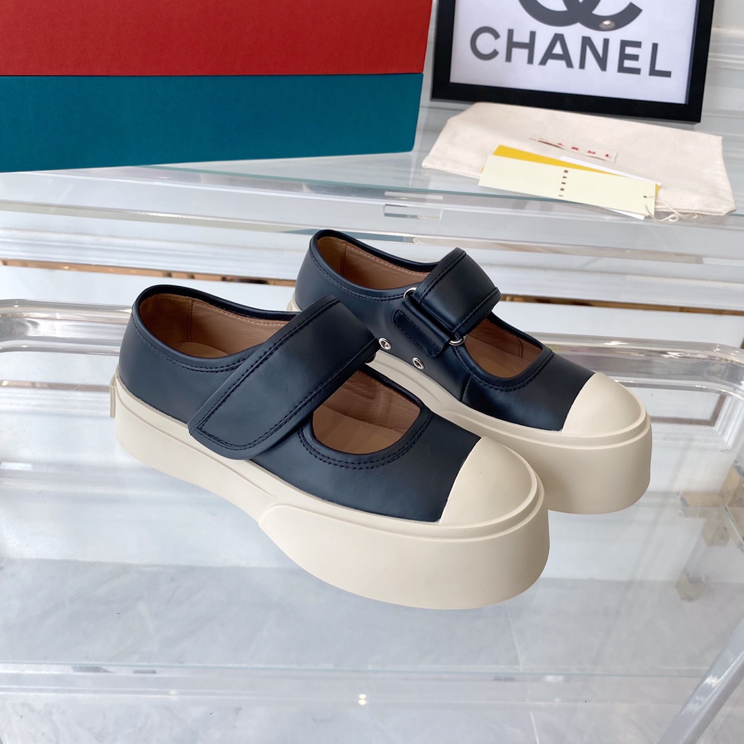 MARNI New Recreational Shoes: Top Edition, Original Six-Soft-Colour Delivery, Oxen’s Skin Import - 图片 3