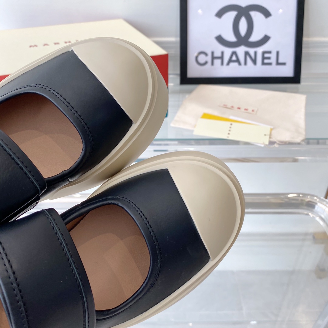 MARNI New Recreational Shoes: Top Edition, Original Six-Soft-Colour Delivery, Oxen’s Skin Import - 图片 7