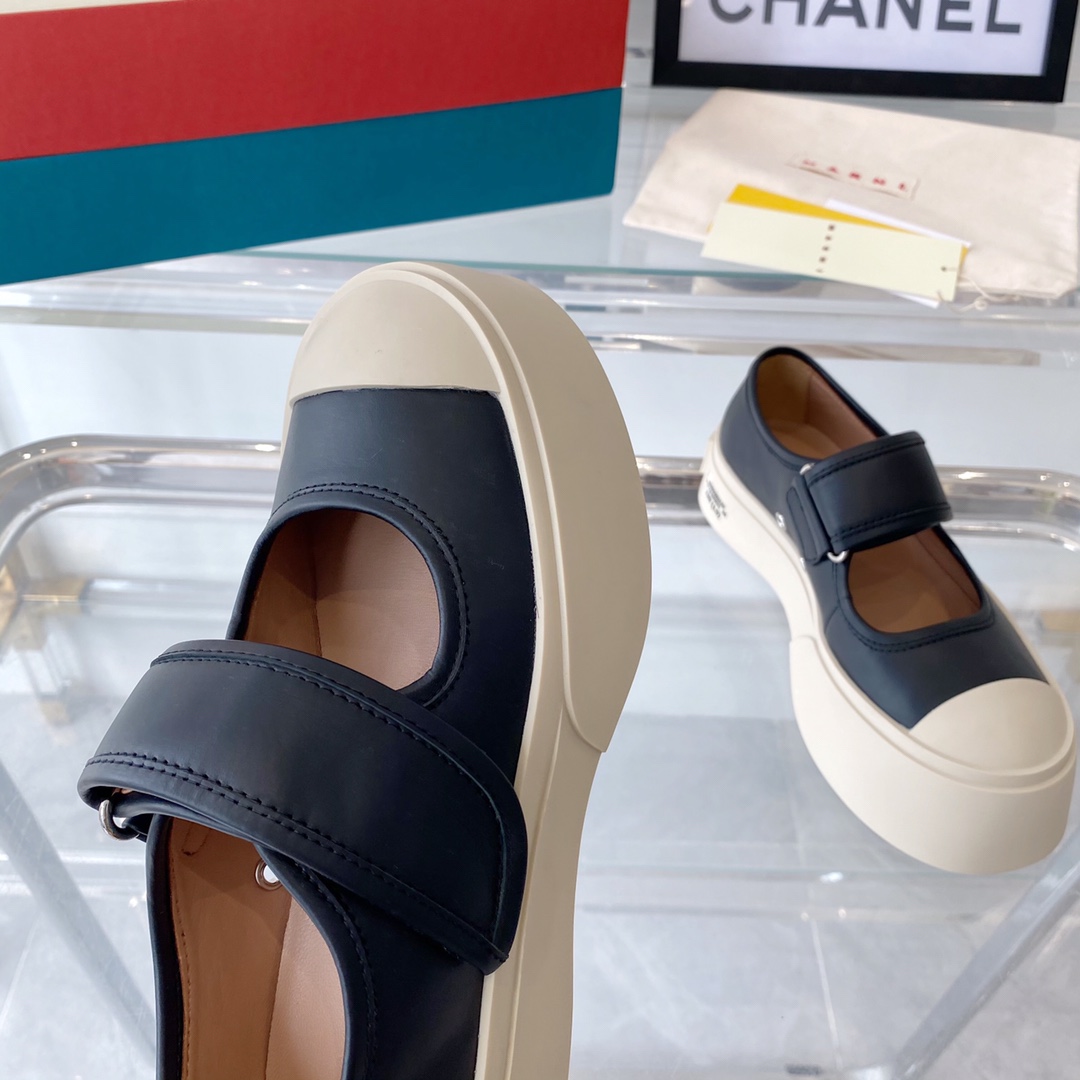 MARNI New Recreational Shoes: Top Edition, Original Six-Soft-Colour Delivery, Oxen’s Skin Import - 图片 6