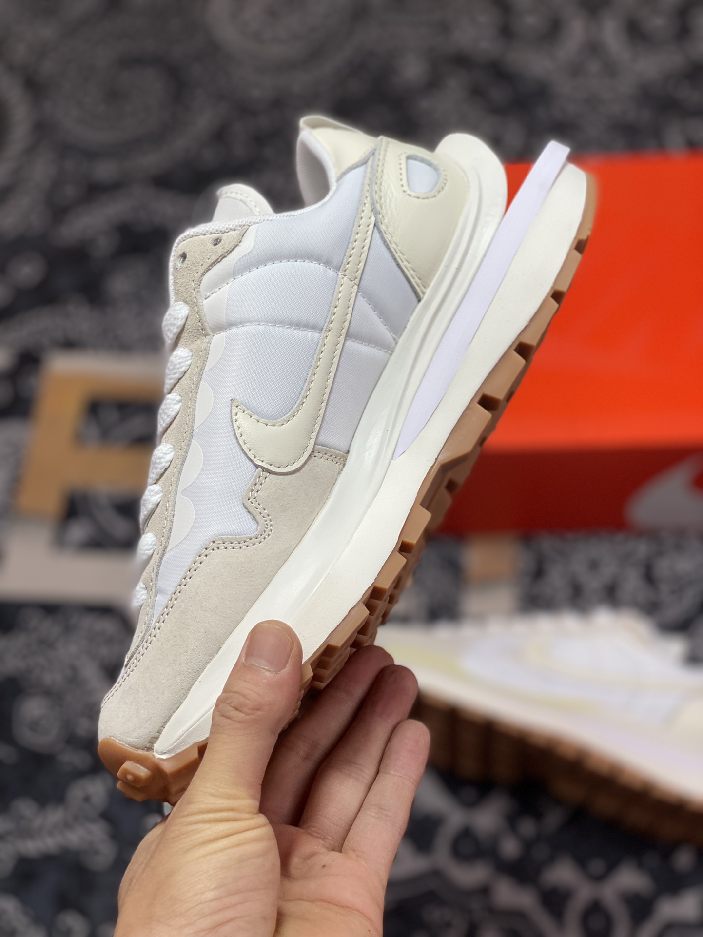 Purely original/cannot be authenticated Sacai x Nike Vaporwaffle 3.0 ” Sail ” White Sail Raw Rubber DD1875-100