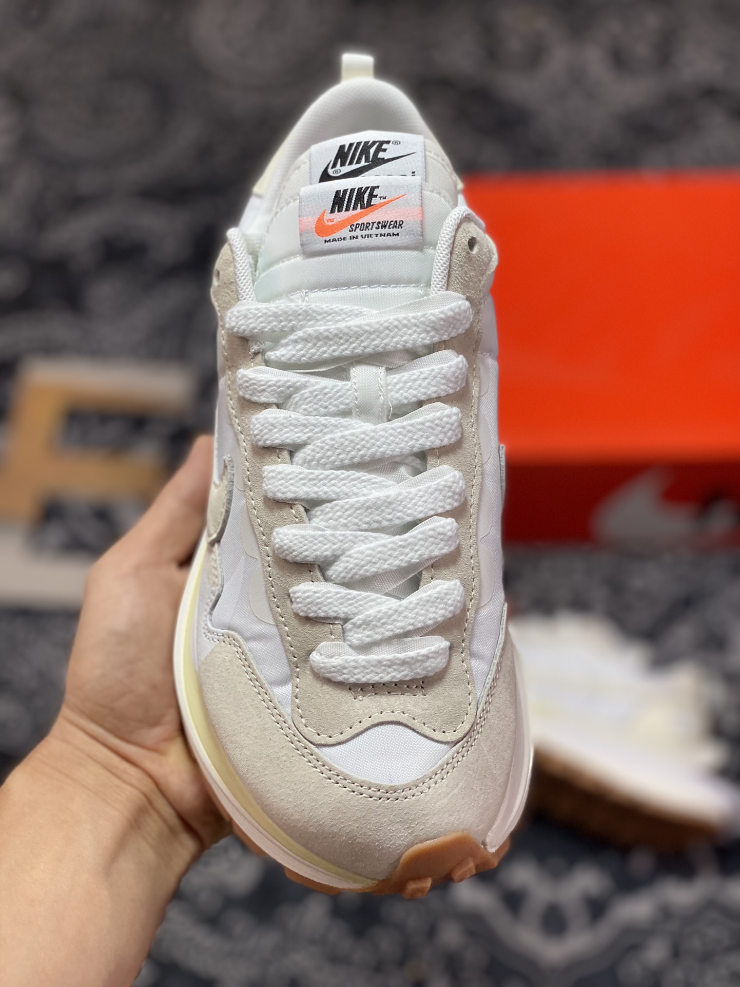 Purely original/cannot be authenticated Sacai x Nike Vaporwaffle 3.0 ” Sail ” White Sail Raw Rubber DD1875-100