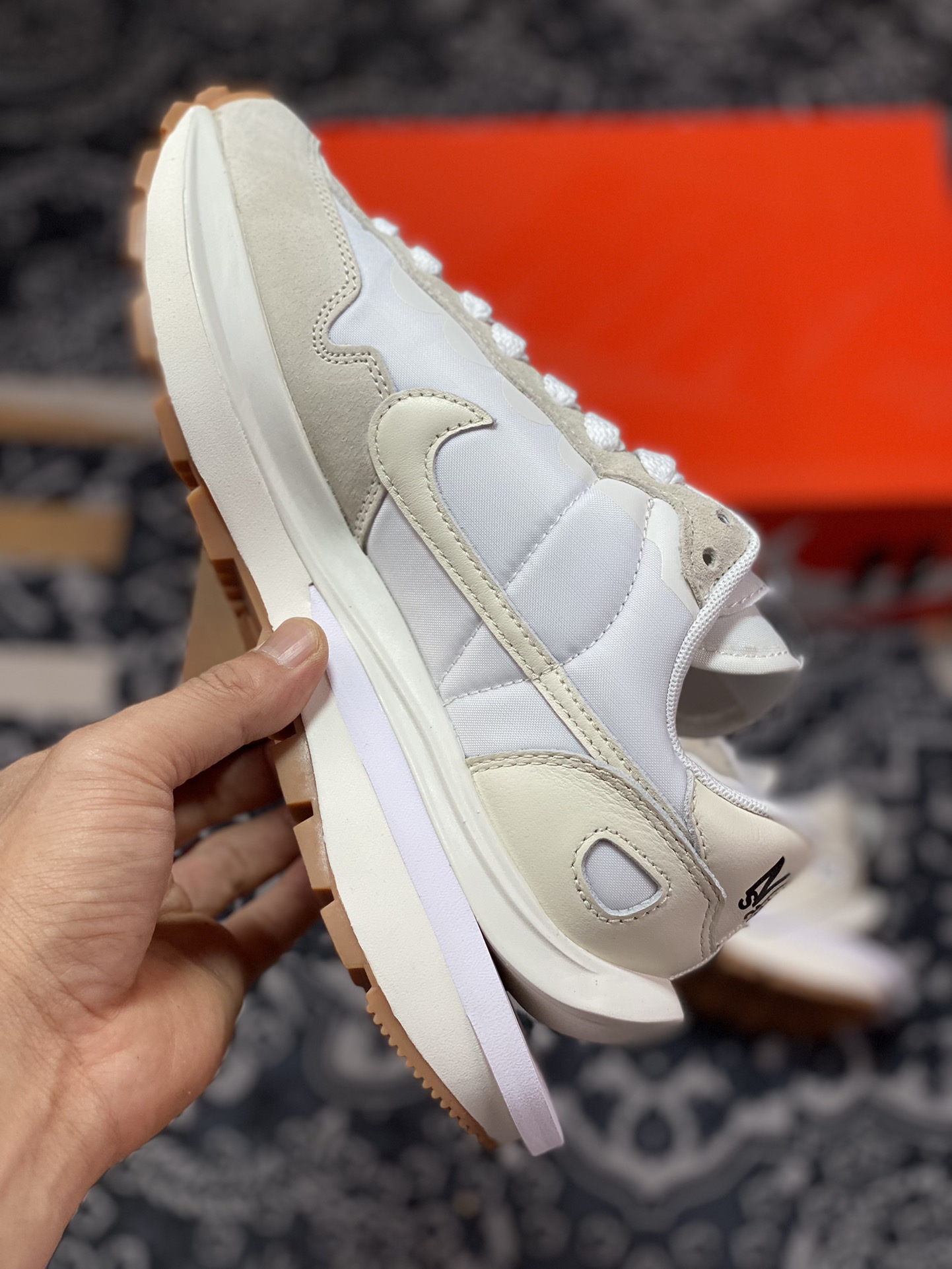 Purely original/cannot be authenticated Sacai x Nike Vaporwaffle 3.0 ” Sail ” White Sail Raw Rubber DD1875-100